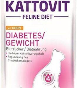 Finnern KATTOVIT Diabetes/Gewicht Huhn | 24x 85g Katzenfutter nass