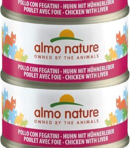 almo nature Megapack Katzenfutter nass Huhn Und Leber 6er Pack (6x70g), 1 Stück (1er Pack)